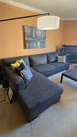 MUST SELL THIS WEEKEND - LARGE SECTIONAL- NEW CUSHIONS!