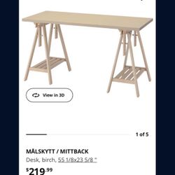 Solid wood desk