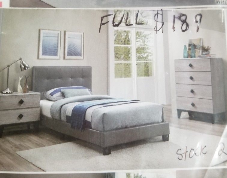 BED FRAME FULL SIZE 189