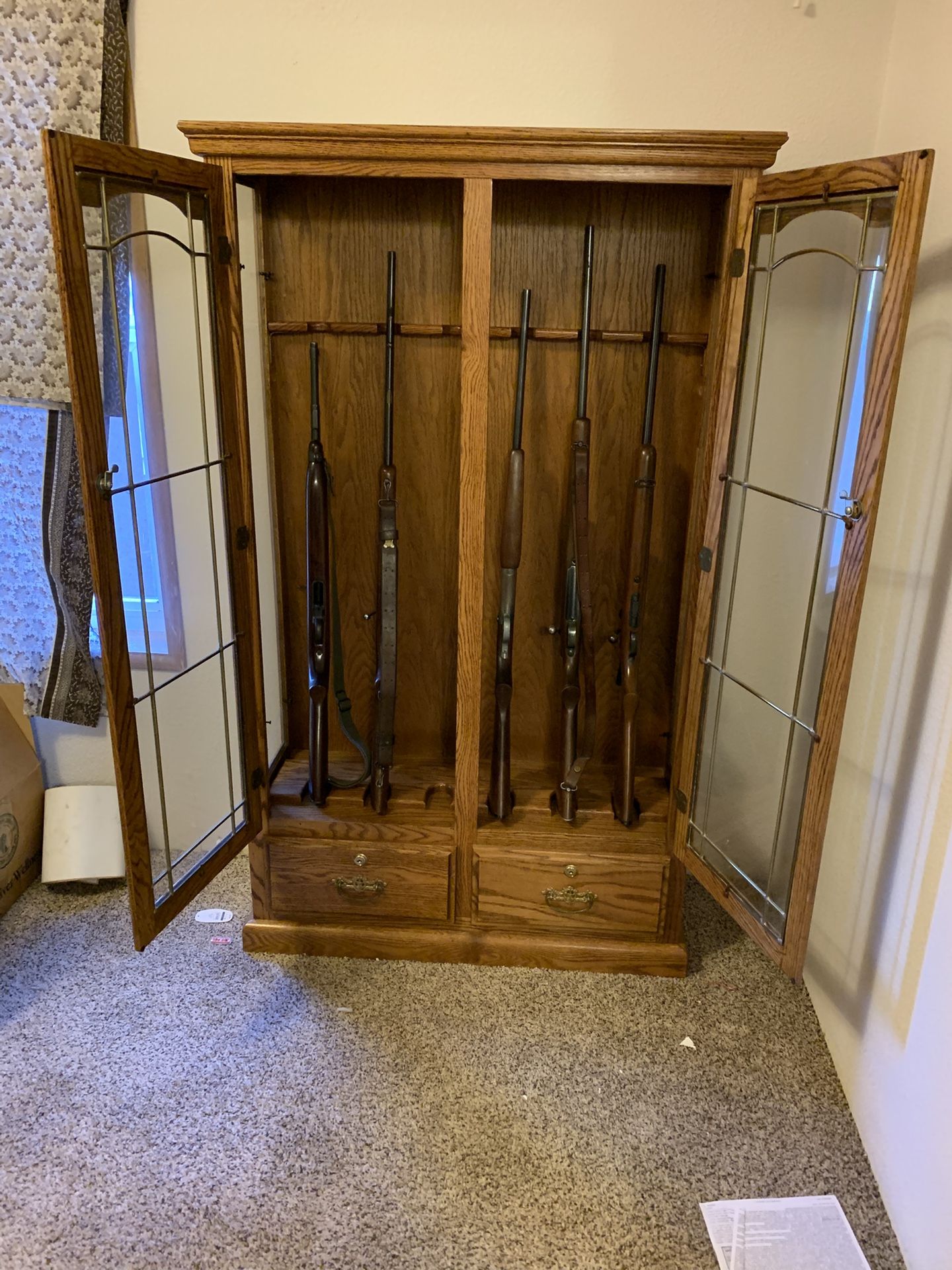 Locking Rifle Display Case 