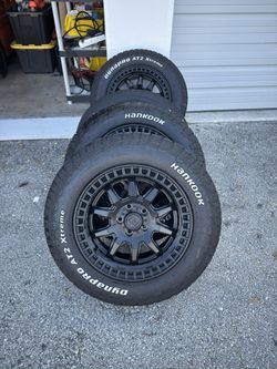 17” Black Rhino Wheels And All Terrain Tires