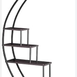5-Tier Metal Plant Stand w/ Hanging Hooks – NEW IN BOX