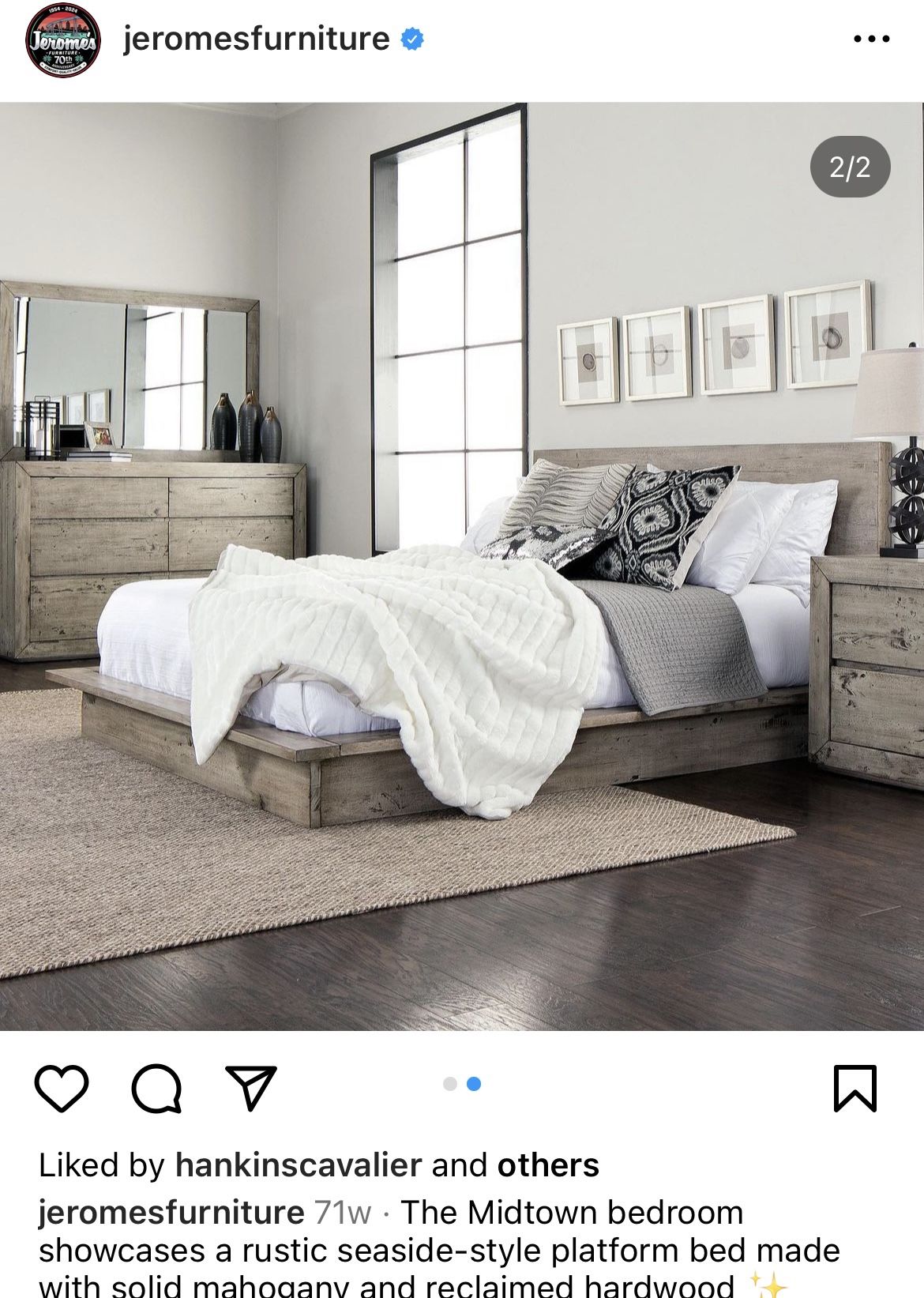 Jerome’s eastern king bed with titanium gel king mattress and temper-pedic topper