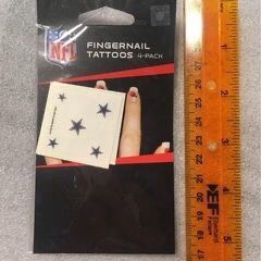 Cowboys Fingernail Tattoos