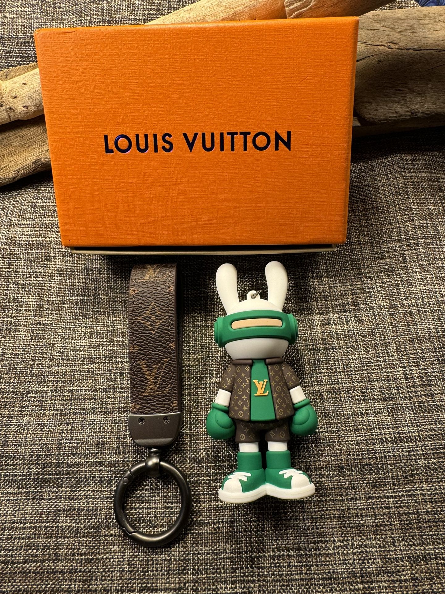 630- HMTT New Rubber Green / White” Rabbit” Key Chain Limited Edition Charm