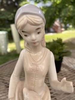 Lladro-like Figurine  “ Woman with swans”