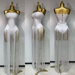 BANDAGE FRINGE DRESS