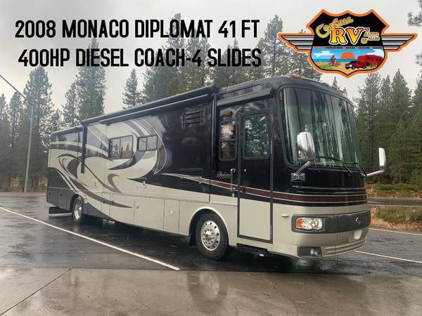 2008 Monaco Diplomat Diesel Coach 41ft -400hp-4 slides-low miles