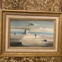 Robert Watson SIGNED Painting Fisherman’s Shack