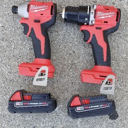 Set De Taladros Milwaukee M18 REDLITHIUM 