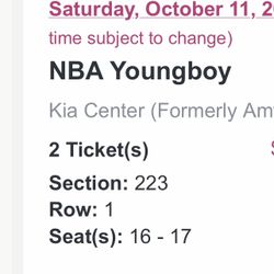 NBA youngboy concert tickets 2