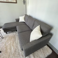 Grey Couch 8x3 Feet