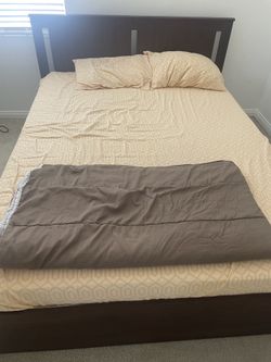 IKEA Queen Mattress With Cot For Sale