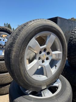 Chevy 1500 oem 20 inch wheels and tires