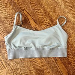 Victoria’s Secret PINK Active Green/Sage lightly lined sports bra size medium