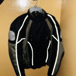 XL Motorcycle Jacket Men’s - Quilted Liner Padding Biker “Xelement