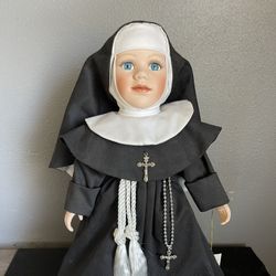 Collectible 18” Sister Catherine Porcelain Doll