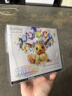 Prismatic evolutions Pokemon center etb