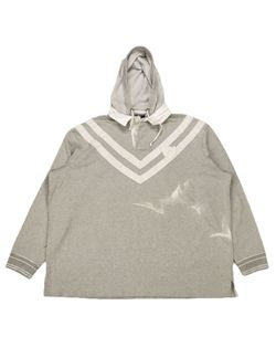 Vintage Polo Ralph Lauren Rugby Hoodie 4XL BIG 4XB Gray Sweatshirt Pullover PRL