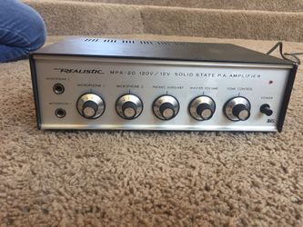 Vintage Realistic MPA-20 Solid State Amplifier