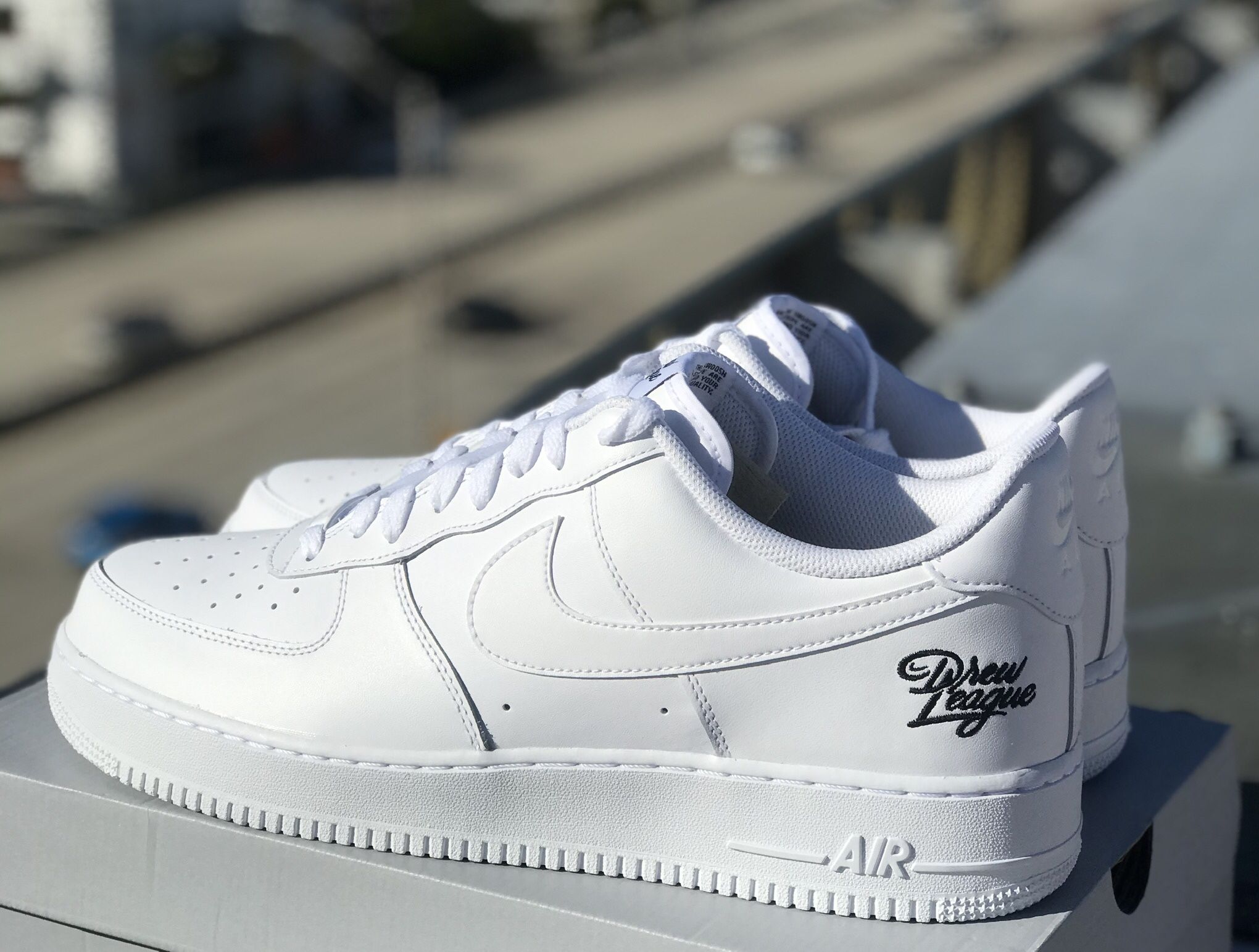 Nike Shoes Drew League Af1 Air Force White Drew League?size: 14