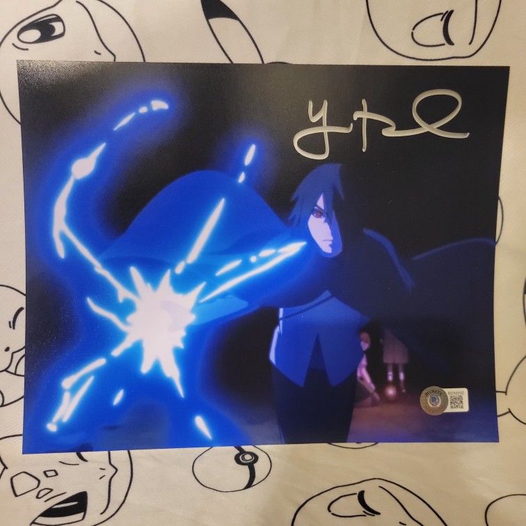Sasuke print signed by Yuri Lowenthal