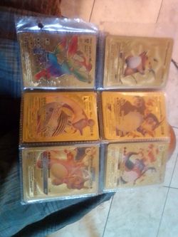 Pokemon gold foil collection fan art and a few rares