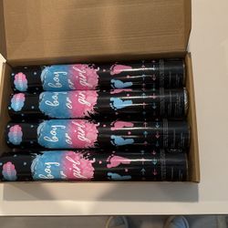 4 Pack Gender Reveal Confetti Cannon
