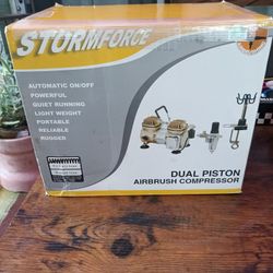 Stromforce Dual Piston Air Brush Compressor, Paasche VL Series Air Brush Set