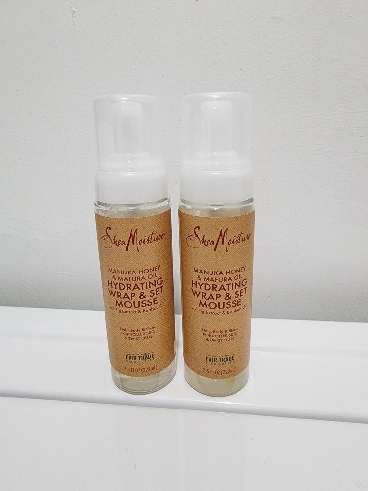 $10 for both. SheaMoisture Hydrating Wrap and Set Mousse 7.5 oz.
