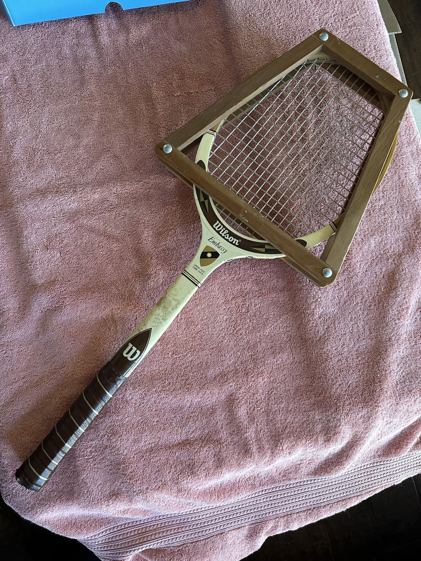 Vintage Wilson Tennis Racket - EMBASSY Speed Flex Fibre Face