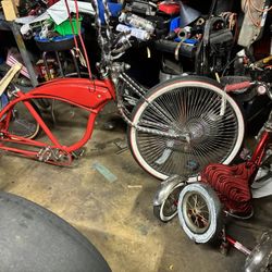Father And Son Trike Lowrider Bike (both Custom)