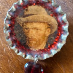 Van Gough Bottle cap Pin