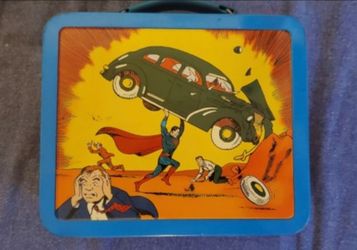 Vintage Superman Metal Lunch Box