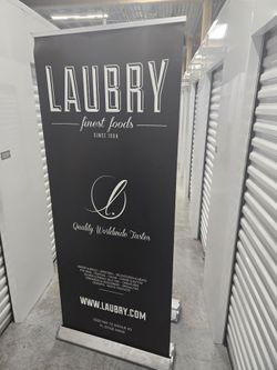 Retractable Banner Stand 34” x 80" (Professional Display, Great Condition)