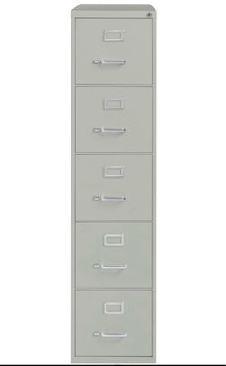 Lorell LLR48499 Commercial Grade Vertical File Cabinet, Light Gray