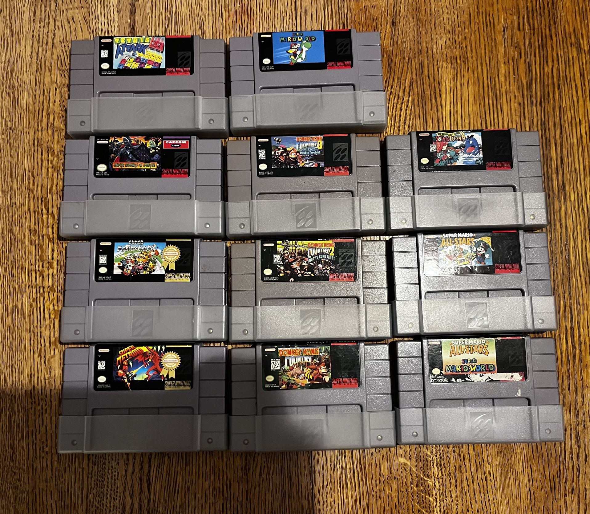 Super Nintendo Game Lot