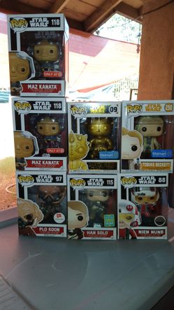 Star Wars Funk Pop Lot