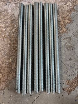 Galvanized threaded rod (quantity 8)
