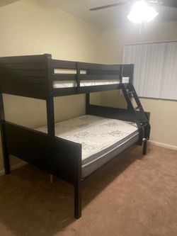 Twin/full $350 for bunk bed only. $550 with mattresses. Available in espresso and white  Assembly required. Assembly not included. Cash upon delivery 