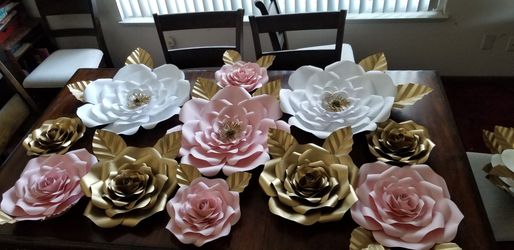 Paper flowers and paper roses