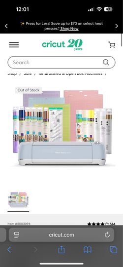 Cricut Explore Air 2 with essentials bundle