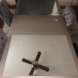 Used Silver Dining Table 