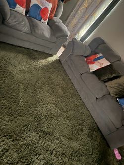 Gray Couch & Loveseat