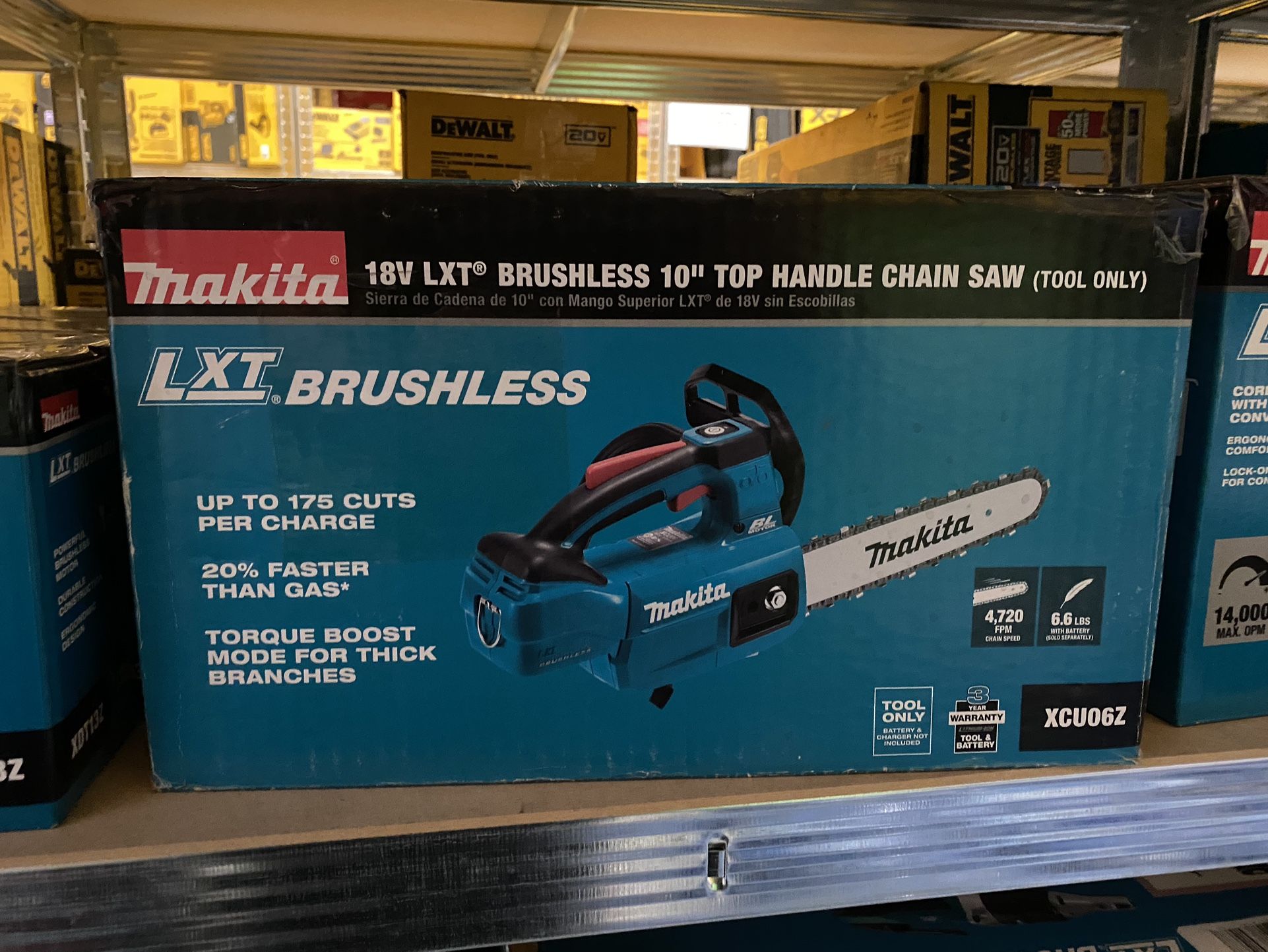 18v Lxt Makita Top Handle Gas Chainsaw Makita LXT 14 18V X2 (36V