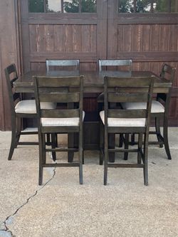 Dining table and chairs