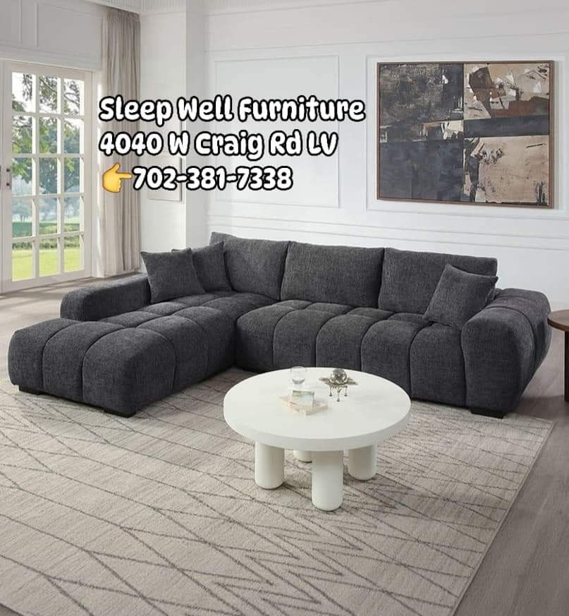 🙋‍♂️ Cozy Sectional 👉Furniture Queen Bedroom Bunk Beds Dining Table Sets Avail