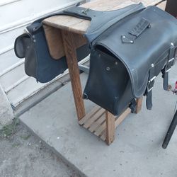 Leather Motorcycle Saddlebags