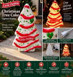 Little Debbie Christmas Tree Cake Lighted Display