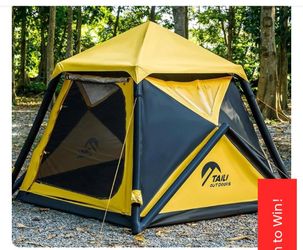 Outdoor inflatable tent